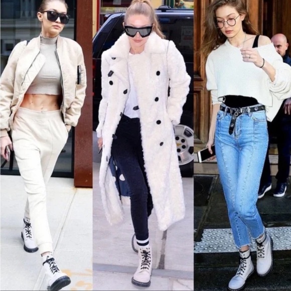 Dr Martens Zavala 8 Eyelet Combat Lace up Leather Boots Size 8 - Picture 8 of 8